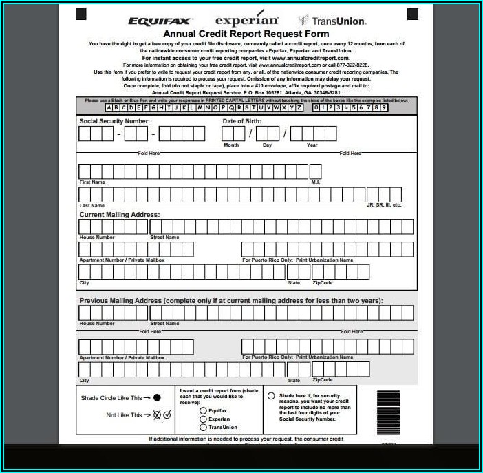 Www.annual Credit Report Request Form