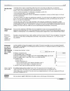 2011 Federal Tax Forms 1040ez