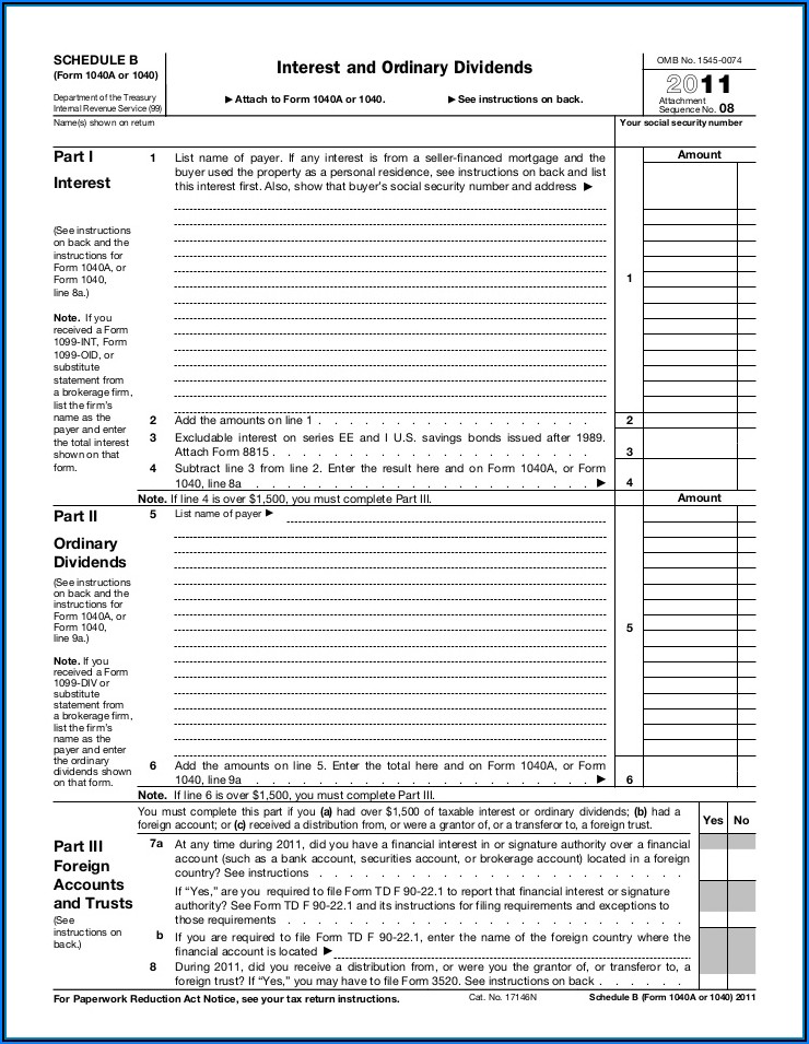 2012 Federal Tax Forms 1040a Printable