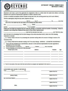 Affidavit Of Heirship Texas Form