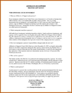 Affidavit Template Family Court Wa