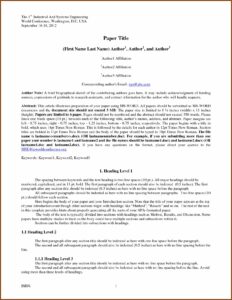 Apa Style Format 6th Edition Template