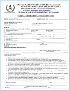 Auto Loan Assumption Agreement Form