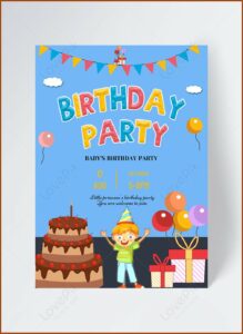 Birthday Party Invitation Template Free Download