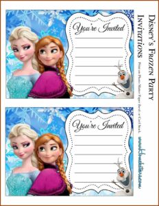 Birthday Party Invitation Templates Free Microsoft
