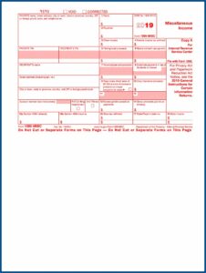 Blank 1099 Form 2019 Printable