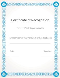 Christian Award Certificate Template