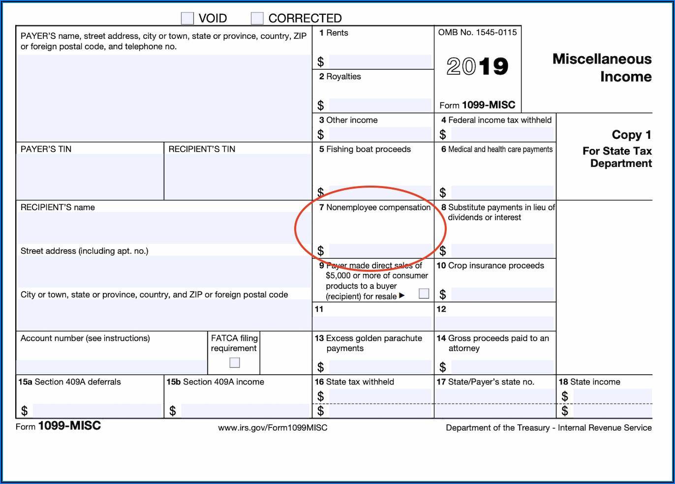 Contractor Form 1099