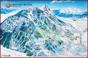 Crested Butte Accommodation Map