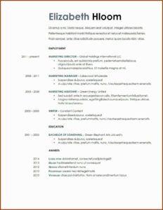 Downloadable Resume Templates Google Docs