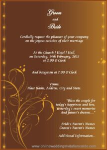 Editable Wedding Invitation Cards Templates Free Download