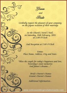 Editable Wedding Invitation Templates Free Download Online