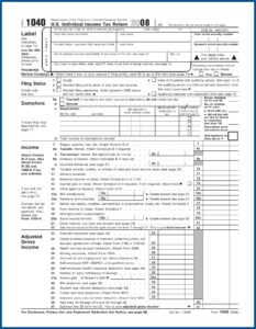 Federal Tax Return Form 1040 V