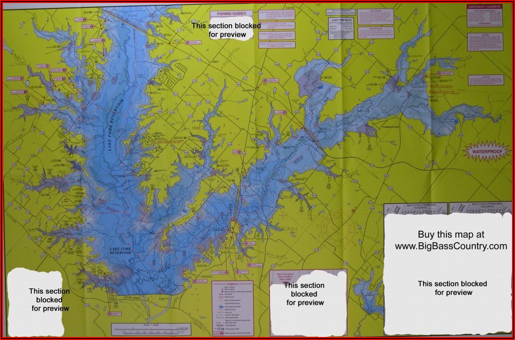 Fishing Lake Contour Maps