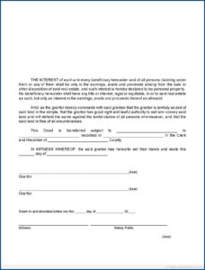 Florida Warranty Deed Form Free