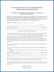 Free Durable Power Of Attorney Form Mn