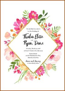 Free Editable Wedding Invitation Templates