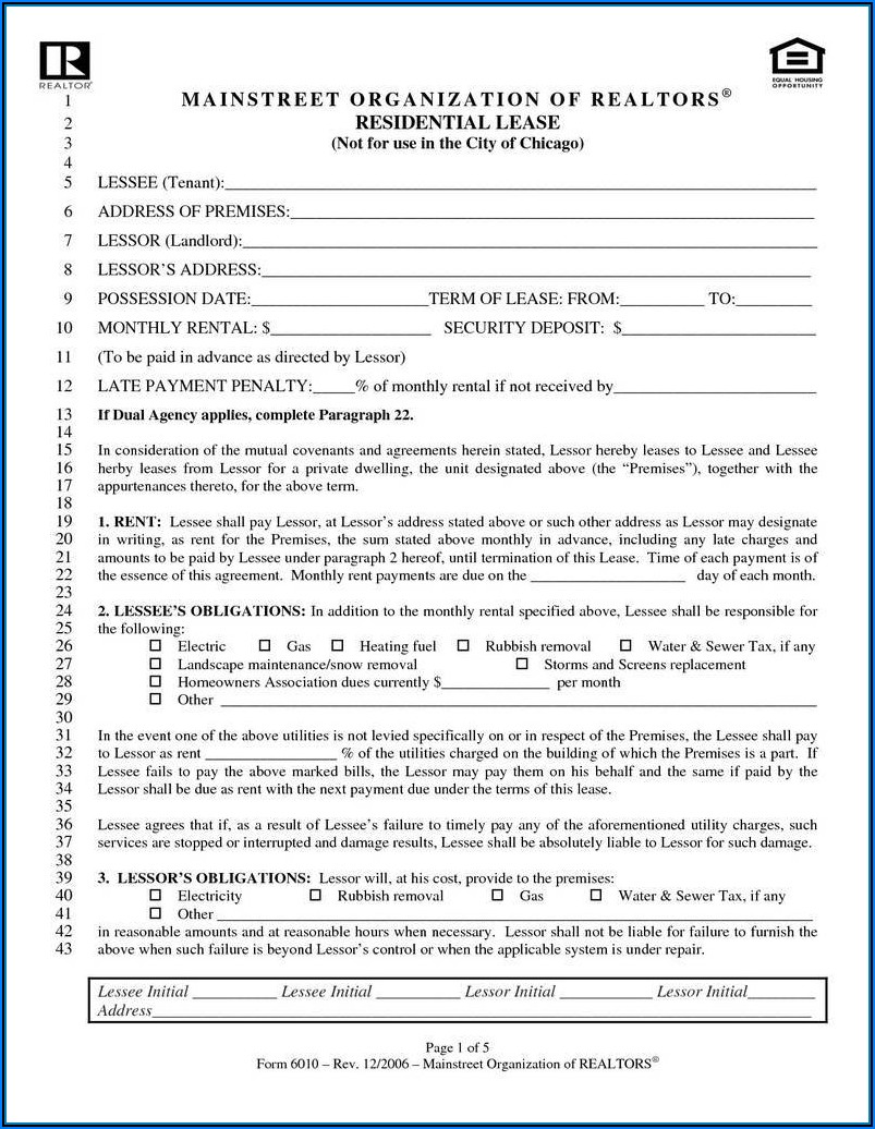 Free Georgia Residential Lease Agreement Forms