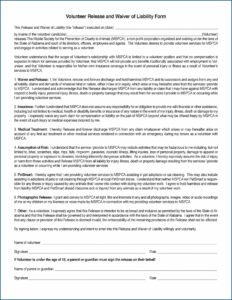 Free Liability Waiver Form Template