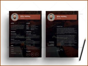 Free Musician Cv Template