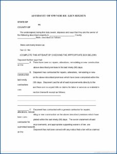 Free Printable Affidavit Statement Form
