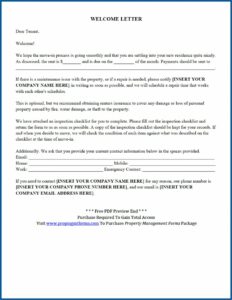 Free Property Management Forms Templates