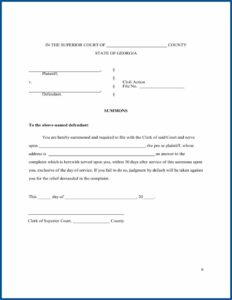 Georgia Uncontested Divorce Forms With Minor Child