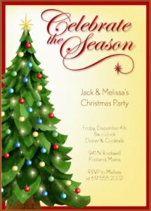 Holiday Luncheon Invitation Templates