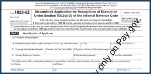 Irs Ez Form Online