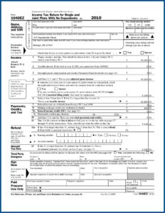 Irs Tax Form 1040ez 2014