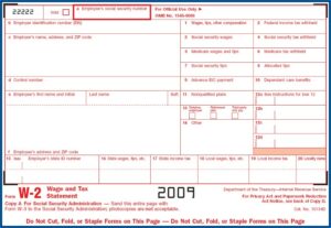 Irs W2 Form Copy