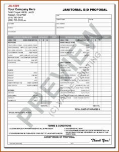 Janitorial Contract Proposal Template