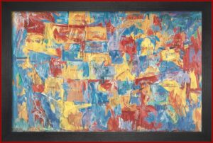Jasper Johns Map Print