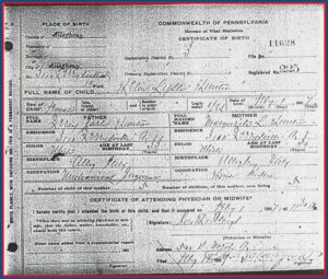 Kentucky Birth Certificate Form