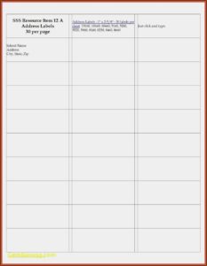 Label Maker Template Google Docs