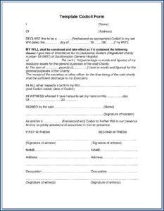 Last Will And Testament Forms Alberta