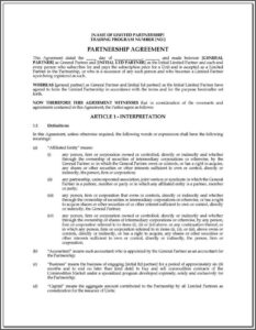 Llp Partnership Agreement Template Free Malaysia