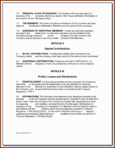 Llp Partnership Agreement Template Malaysia