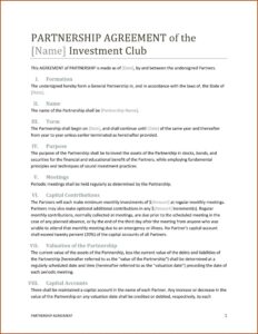 Llp Partnership Agreement Template Uk