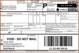 Mailing Label Format Usps