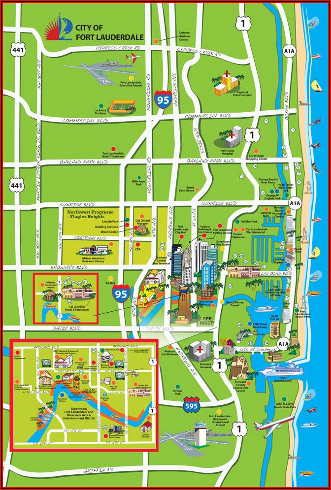 Map Of Marriott Hotels In Fort Lauderdale