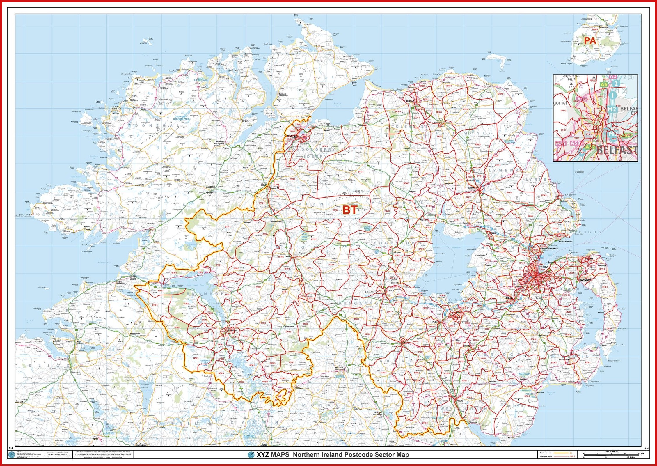 Michelin Map Northern Ireland