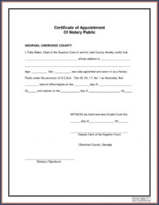 Notary Examples Nc