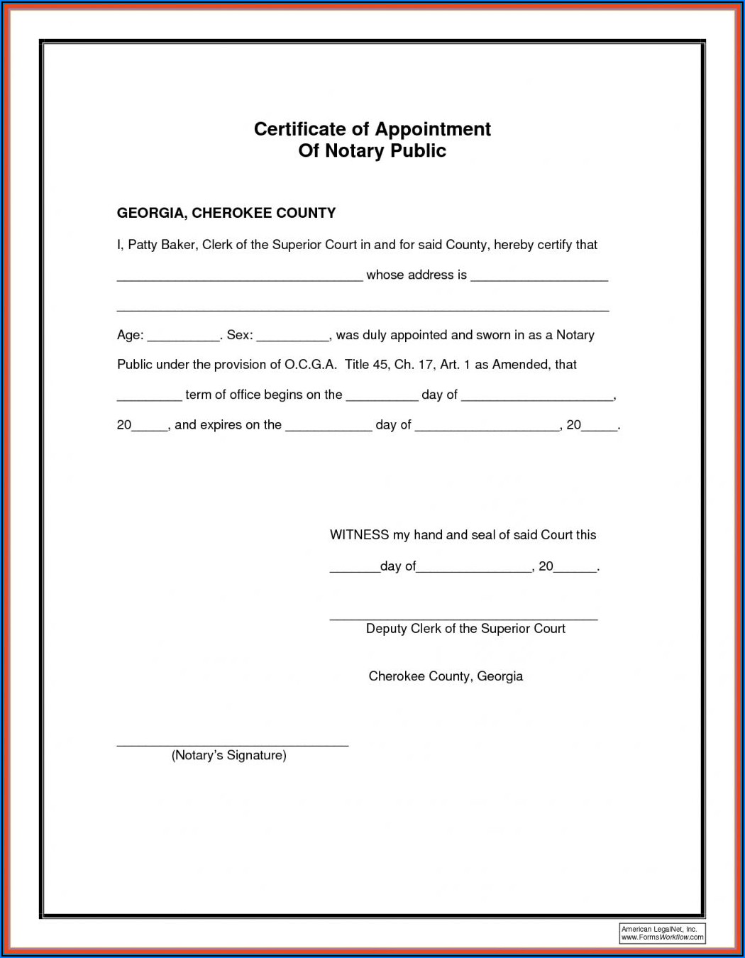 Notary Examples Nc