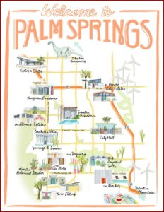 Palm Springs Gay Hotels Map