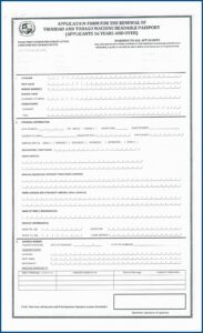 Passport Renewal Forms Child Trinidad