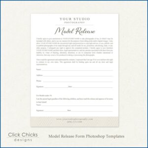 Photography Model Release Forms
