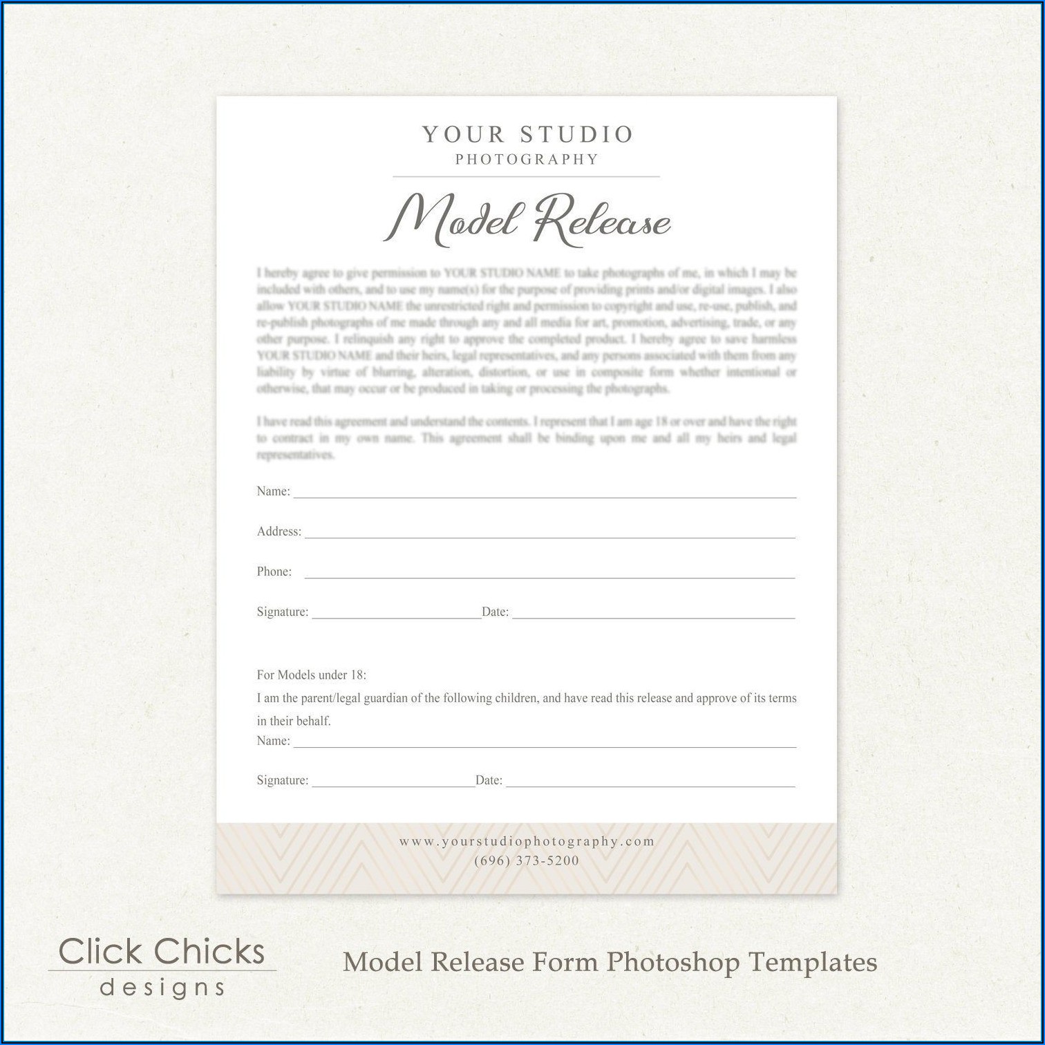 Photography Release Forms Template