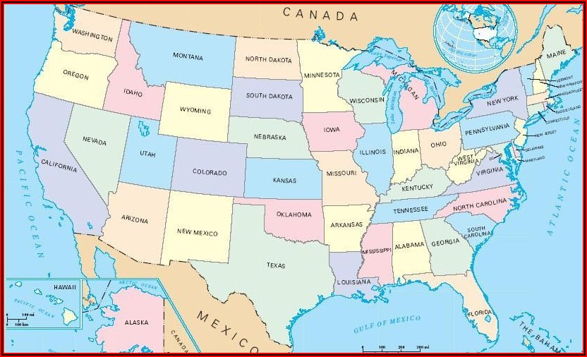 Powerpoint Map Of Usa States