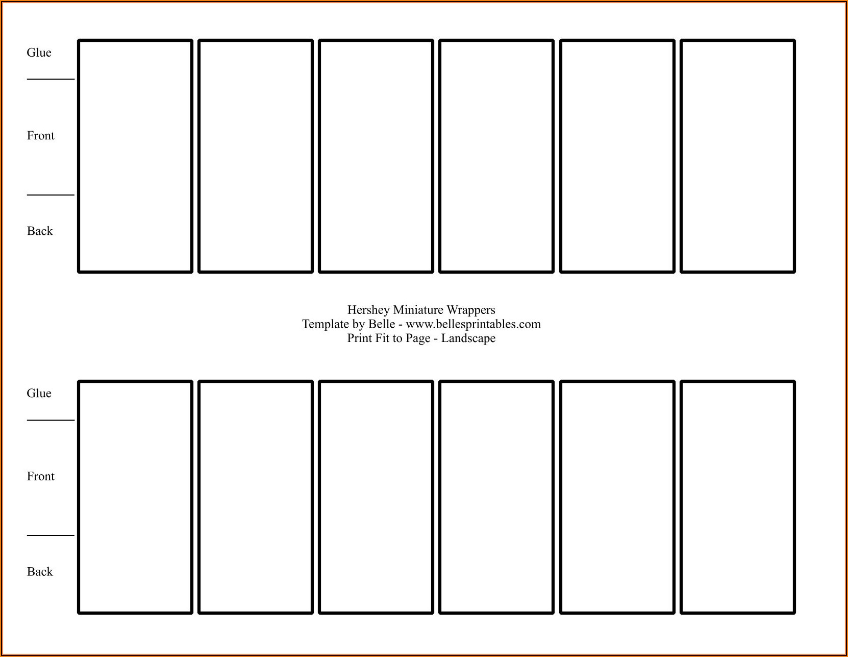 Printable Mini Candy Bar Wrapper Template
